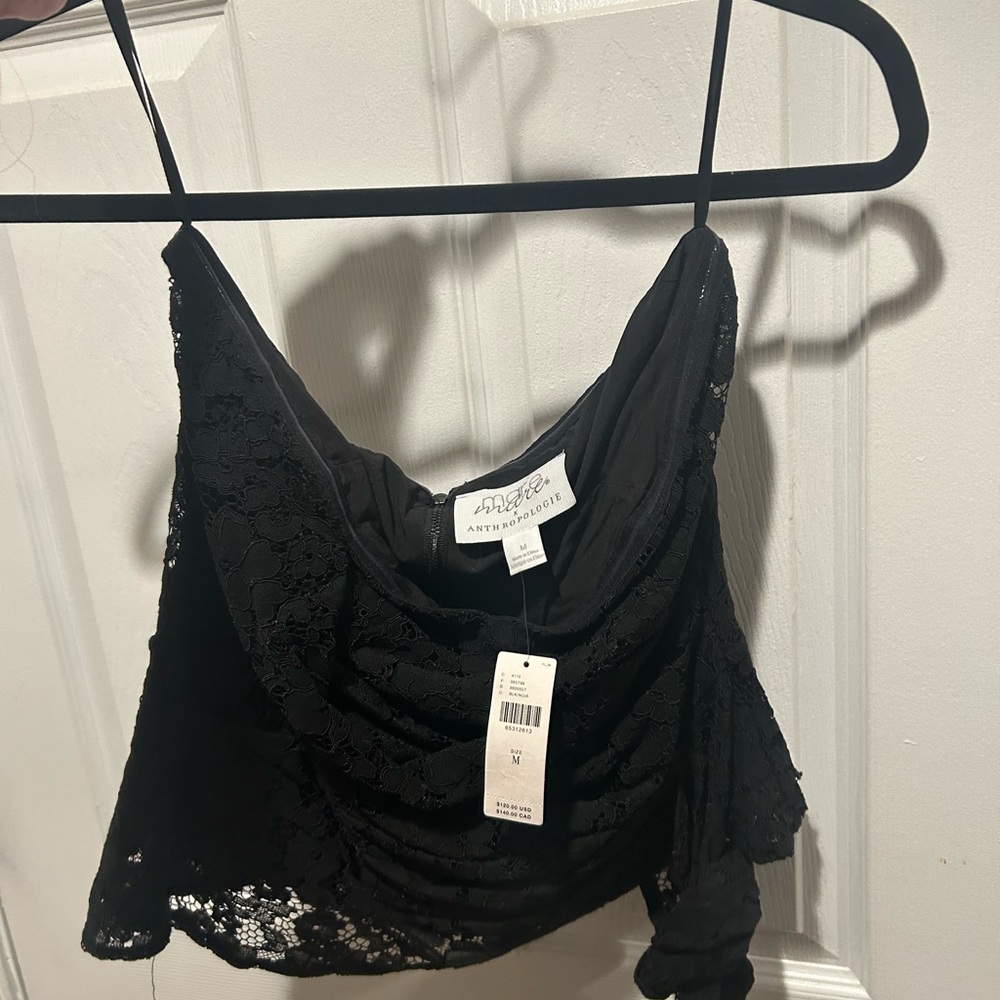 Anthropologie lace strapless top . New with tags!